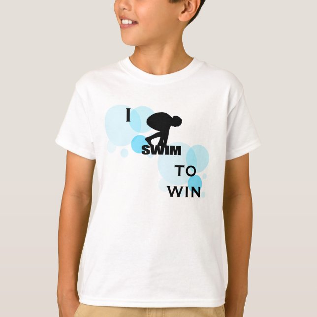 JE NAGE POUR GAGNER T-SHIRT ENFANTS (Devant)