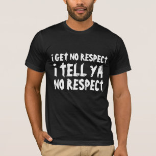 JE N'AI AUCUN RESPECT PÈRE FUNNY T-Shirts noirs
