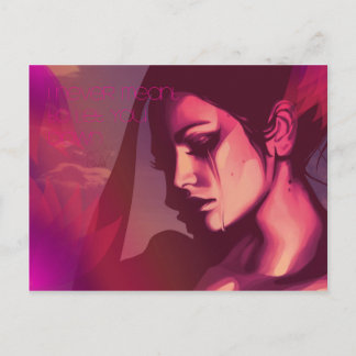 Je n'ai jamais voulu te laisser tomber Carte posta