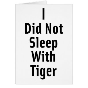 Je n'ai pas dormi avec le tigre