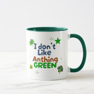 Je n'aime rien de Green Mug - Funny Coffee Cup