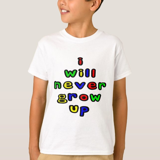 Je n'aurai jamais le T-shirt d'enfant (Devant)