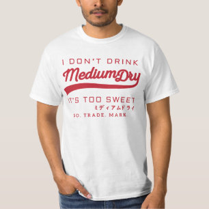 Je ne bois pas de sec moyen - t-shirt parodie - ro