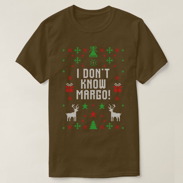 Je ne connais pas Margo Funny Ugly Christmas Sweat (Design devant)