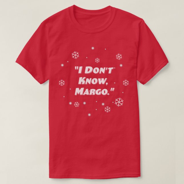 Je ne connais pas Margo TShirt (Design devant)