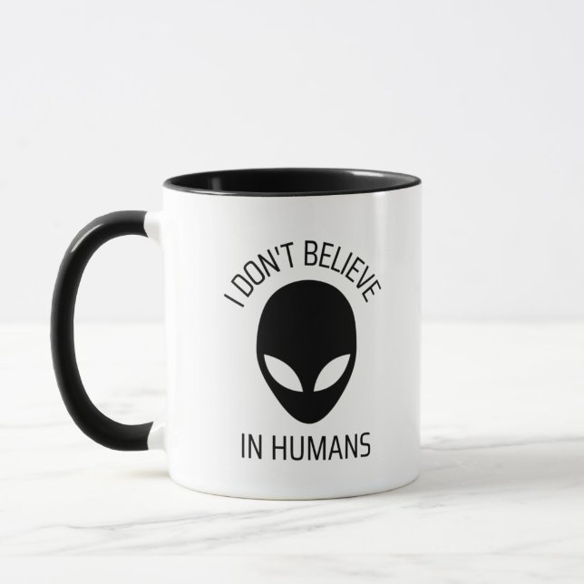 Je ne crois pas à la Mug de café humain (Gauche)