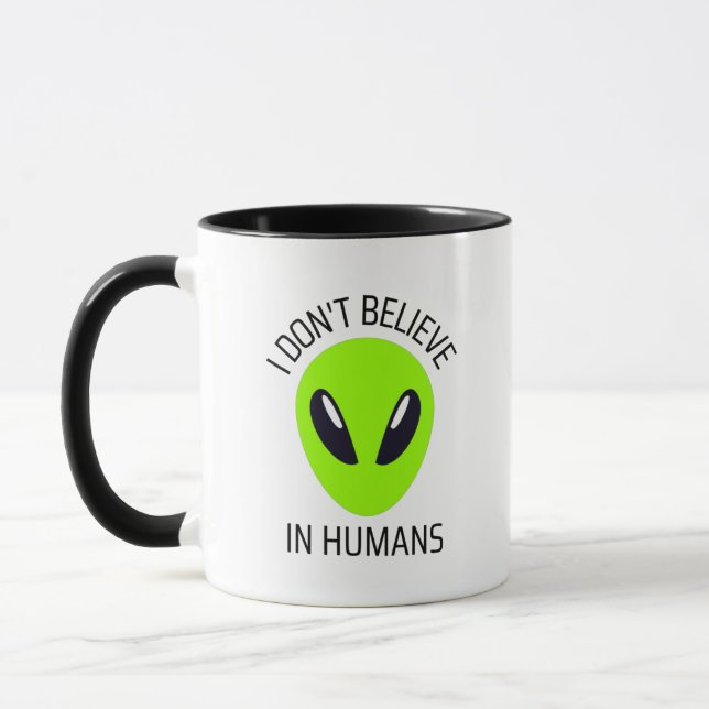 Je ne crois pas à la Mug de café humain (Gauche)