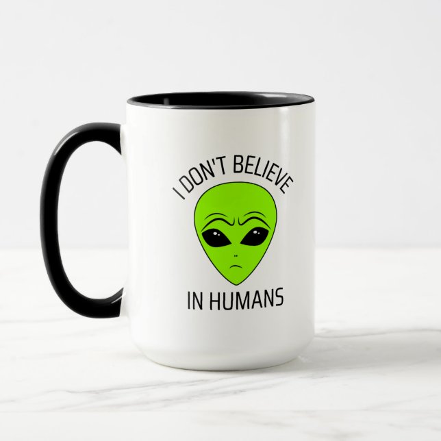 Je ne crois pas à la Mug de café humain (Gauche)