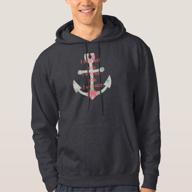 Je ne descendrai pas le sweat - shirt à capuche (Devant)