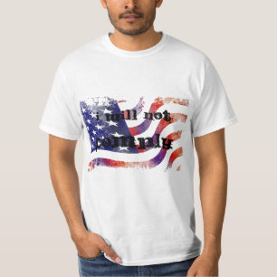 Je ne me conformerai pas au T-shirt du drapeau