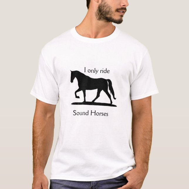 Je ne monte que le T-shirt Sound Horses (Devant)