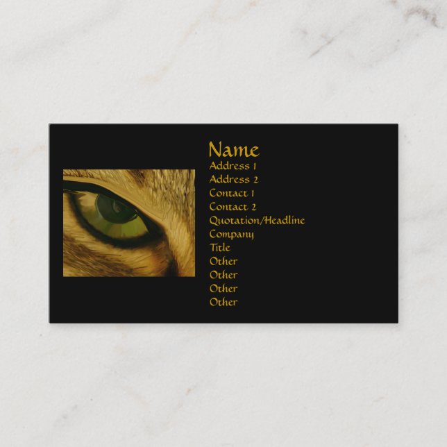 Je ne pense pas ainsi le carte de visite v1 (Devant)