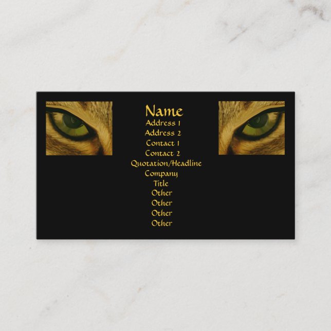 Je ne pense pas ainsi le carte de visite v2 (Devant)