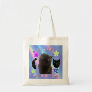 Je ne pense pas sac fourre-tout de mème de chat