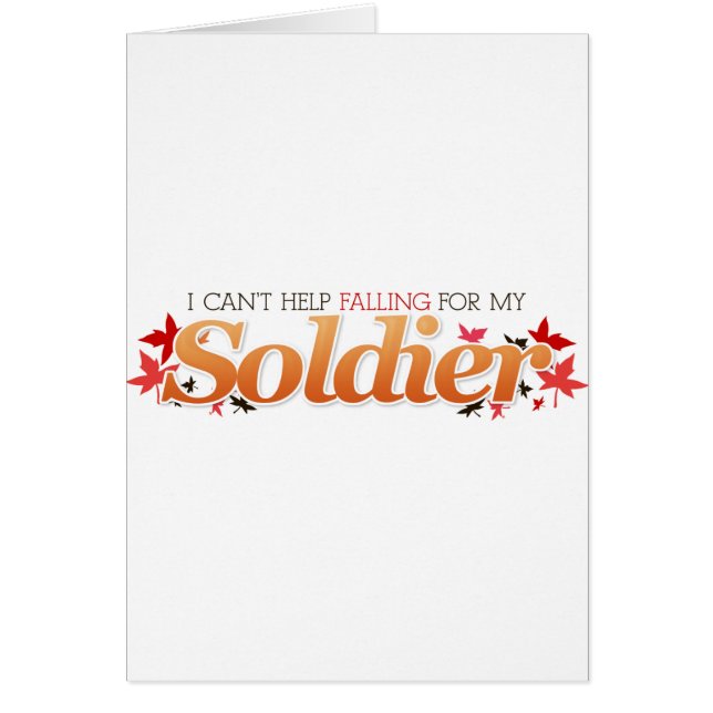 Je ne peux m'empêcher de tomber pour mon soldat (Devant)