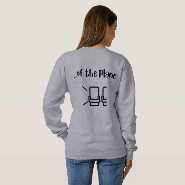"Je ne peux pas attendre" Sweatshirt de base des f (Dos entier)