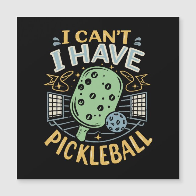 Je ne peux pas avoir de pickleball (Devant)