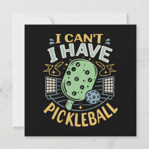 Je ne peux pas avoir de pickleball