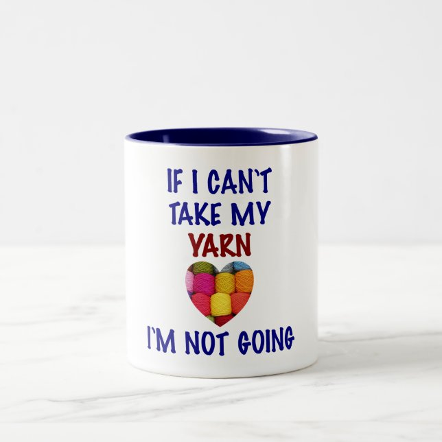 Je ne peux pas prendre mon fil - Mug (Centre)