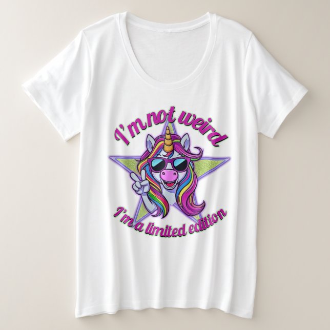 Je ne suis pas bizarre, je suis une licorne en édi (Design devant)