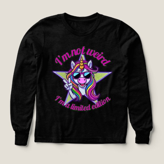 Je ne suis pas bizarre, je suis une licorne en édi (Motif recto)