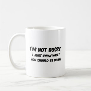 Je ne suis pas de la Mug de café Bossy
