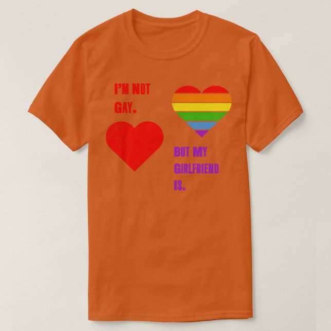 Je Ne Suis Pas Gay Mais Ma Fille Est Tshirt LGBT P (Design devant)