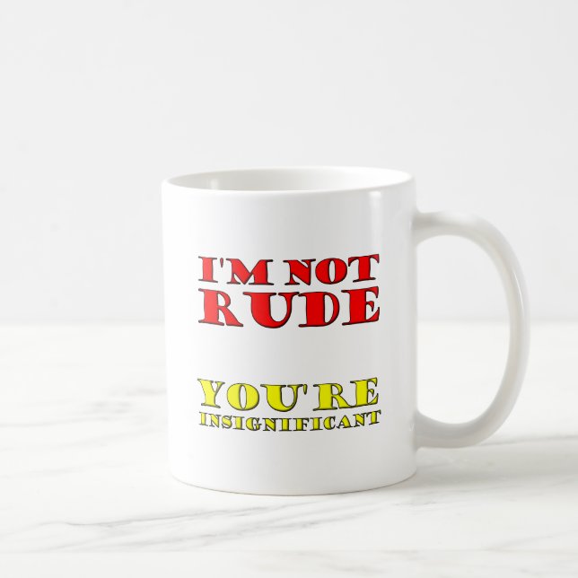 Je ne suis pas moche Mug drôle (Droite)