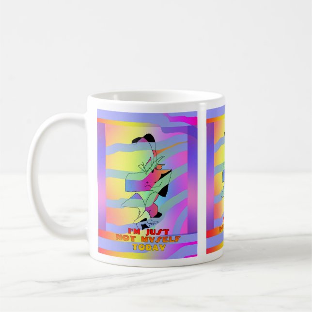 Je ne suis pas moi-même aujourd'hui Mug (Gauche)