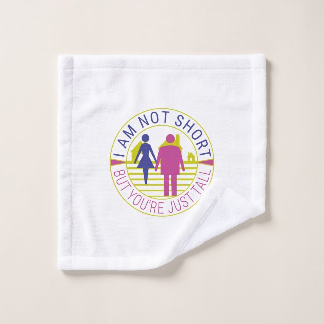 Je ne suis pas petit mais tu es juste grand. (Gant de toilette)
