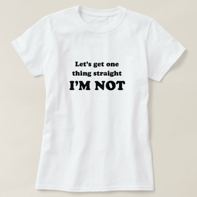 Je ne suis pas T-shirt droit (Design devant)