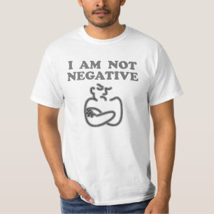 Je ne suis pas T-shirt négatif
