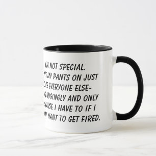 "Je ne suis pas" tasse spéciale