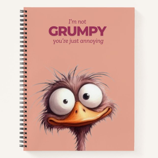 Je ne suis pas un Carnet Spiral Grumpy (Devant)