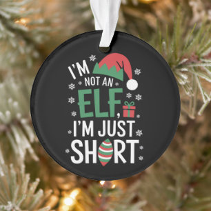 Je ne suis pas un elfe juste petit Noël Xmas drôle