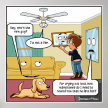 Je ne suis pas un fan Punny Poster