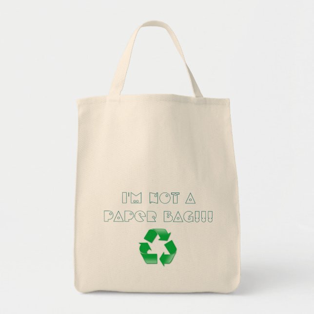 Je ne suis pas un sac de papier, réutilisant (Devant)