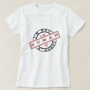 Je ne suis pas un t-shirt de robot Je suis humain