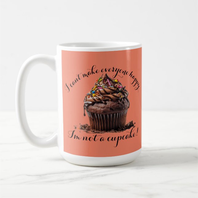 Je ne suis pas une Mug de Café Cupcake (Gauche)