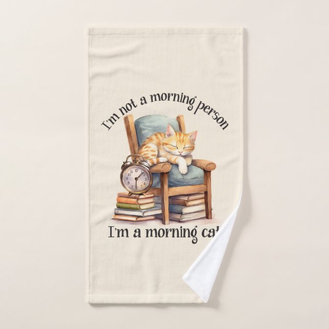 Je ne suis pas une personne du matin (Serviette à main)