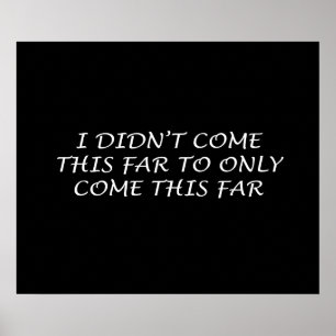 Je ne suis pas venu cette affiche éloignée