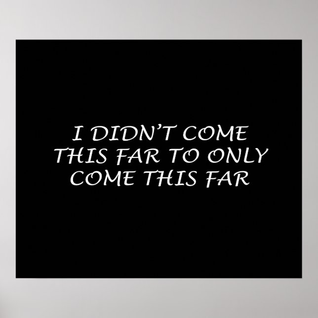 Je ne suis pas venu cette affiche éloignée (Devant)