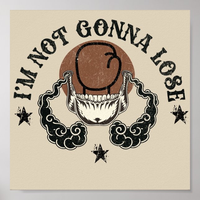 Je ne vais pas perdre Posters & Prints art design (Devant)