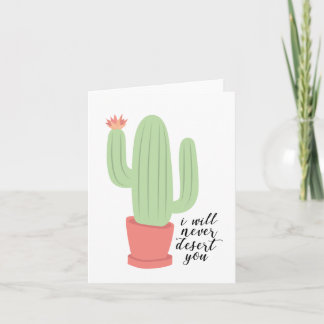 Je Ne Vous Désert Jamais Cactus Carte De Voeux