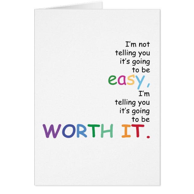 Je ne vous dis pas qu'il va être facile… (Devant)