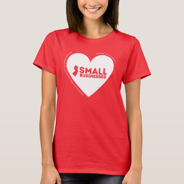 Je ❤️ NJ Petits Commerces T-Shirt (Devant)