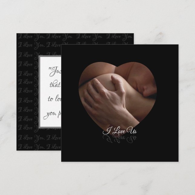 Je Nous Aime Carte De Voeux (Devant / Derrière)