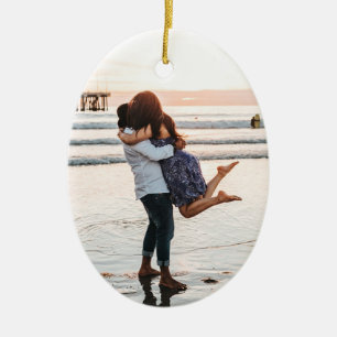"Je nous aime", ornement photo personnalisé