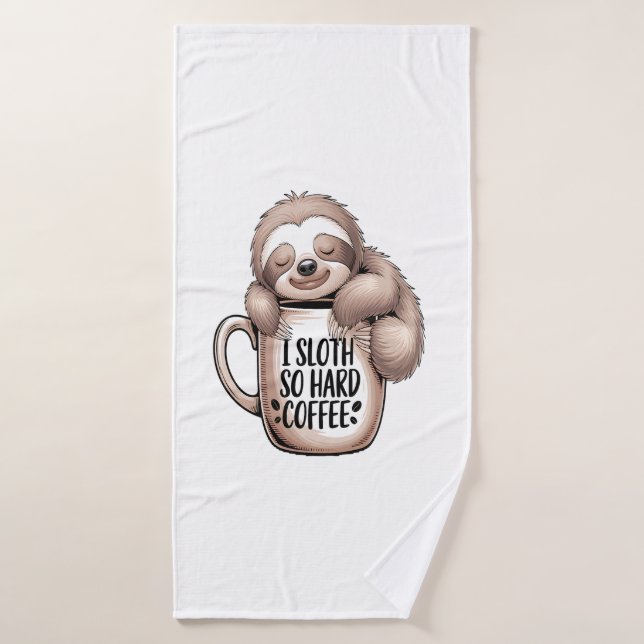 Je paresse sans café (Serviette de bain)