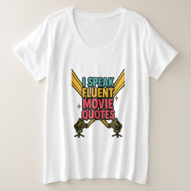 Je parle Citations De Film Fluent Neon Hollywood A (Design devant)